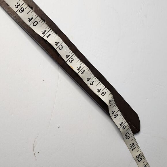 Steve Harvey Belt Brown Genuine Bonded Leather Men's  Size 40/42 - Picture 3 of 5